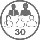 30 collaborateurs